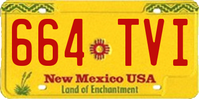 NM license plate 664TVI