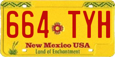 NM license plate 664TYH
