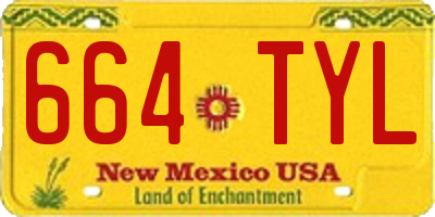 NM license plate 664TYL