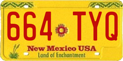 NM license plate 664TYQ
