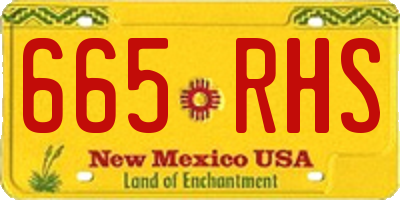 NM license plate 665RHS