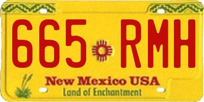 NM license plate 665RMH