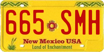 NM license plate 665SMH