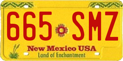 NM license plate 665SMZ