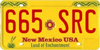 NM license plate 665SRC