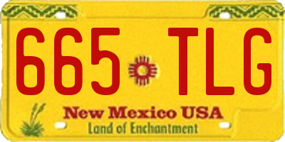 NM license plate 665TLG