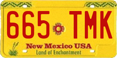 NM license plate 665TMK