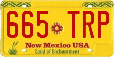 NM license plate 665TRP