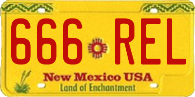 NM license plate 666REL