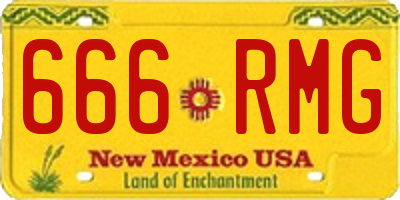 NM license plate 666RMG