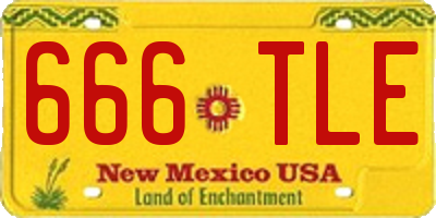 NM license plate 666TLE