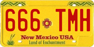 NM license plate 666TMH