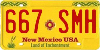 NM license plate 667SMH