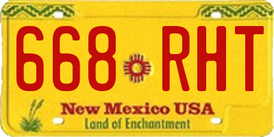 NM license plate 668RHT