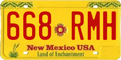 NM license plate 668RMH