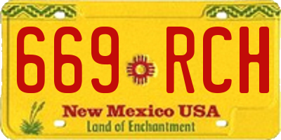 NM license plate 669RCH