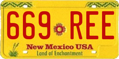 NM license plate 669REE