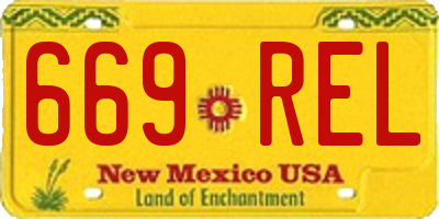 NM license plate 669REL