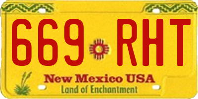 NM license plate 669RHT