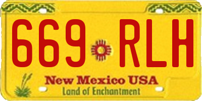 NM license plate 669RLH