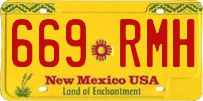 NM license plate 669RMH