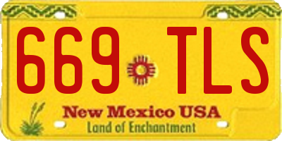 NM license plate 669TLS