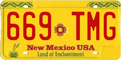 NM license plate 669TMG