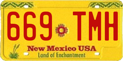 NM license plate 669TMH