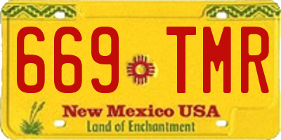 NM license plate 669TMR