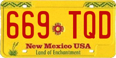 NM license plate 669TQD