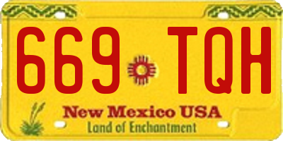 NM license plate 669TQH