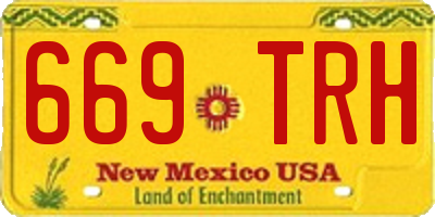 NM license plate 669TRH