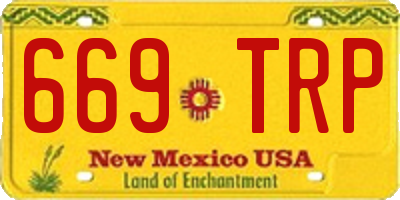 NM license plate 669TRP