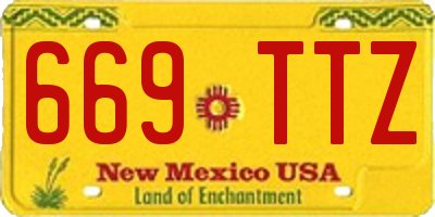 NM license plate 669TTZ