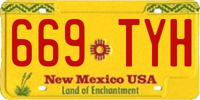 NM license plate 669TYH