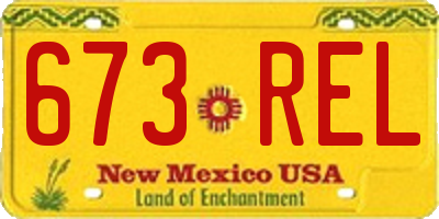 NM license plate 673REL