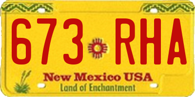 NM license plate 673RHA