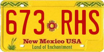 NM license plate 673RHS