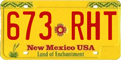 NM license plate 673RHT