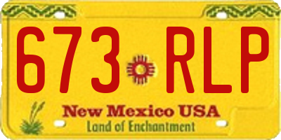 NM license plate 673RLP