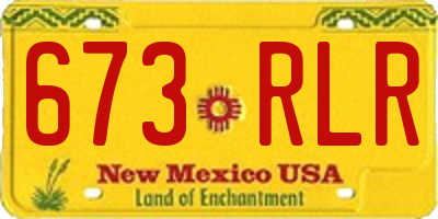 NM license plate 673RLR