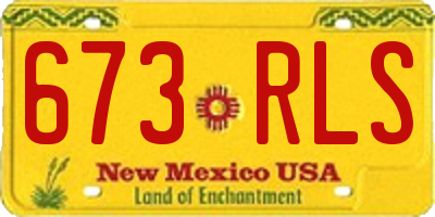 NM license plate 673RLS