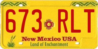 NM license plate 673RLT