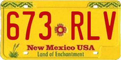 NM license plate 673RLV