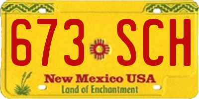 NM license plate 673SCH