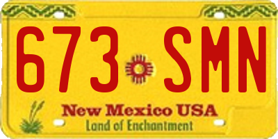 NM license plate 673SMN