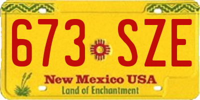 NM license plate 673SZE