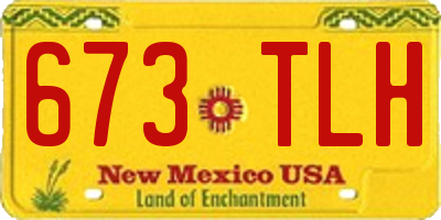 NM license plate 673TLH
