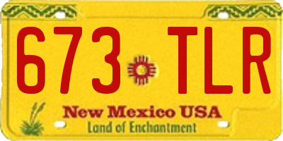 NM license plate 673TLR