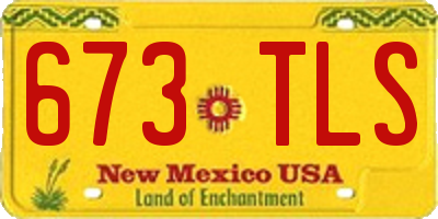 NM license plate 673TLS